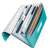 LEITZ Harmonikamappa A4 PP 6 pretinaca ledeno plava otvorena