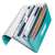 LEITZ Harmonikamappa A4 PP 6 pretinaca ledeno plava otvorena