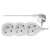 Emos 3-socket extension cord, 2 meters long, white