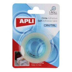 APLI Crystal Átlátszó Ragasztószalag 19mm x 33m Tekercs - APLI