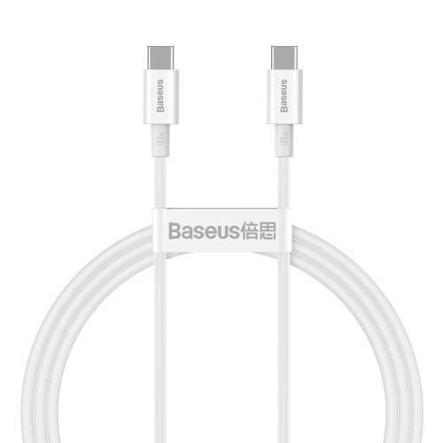 Baseus Superior Series USB-C to USB-C cable, 100W, 1m, white