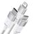 Kabel 3w1 Baseus StarSpeed ​​​​Series, USB na USB-C/Micro/Lightning, 3,5A, 1,2m, Biały 58631639