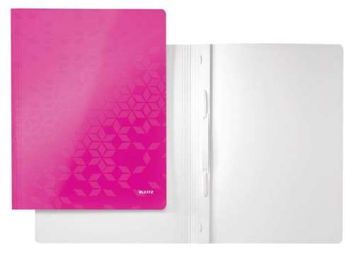 Clemă de fixare din carton laminat LEITZ A4, LEITZ Wow, roz