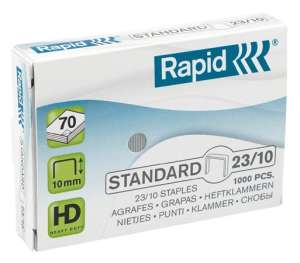 Rapid 23/10 Standard Staples - 1000 count box - Rapid Staple