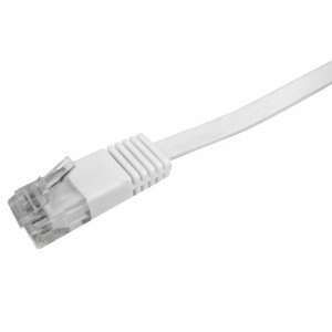 LogiLink Cat5e Flat Patch Cable, white, RJ45 connector - Cable