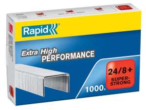 Rapid 24/8+ Super Strong Staples, 1000 count, extra high performance - Office technology