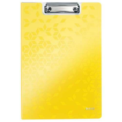LEITZ A4 Clipboard with yellow 'Wow' design