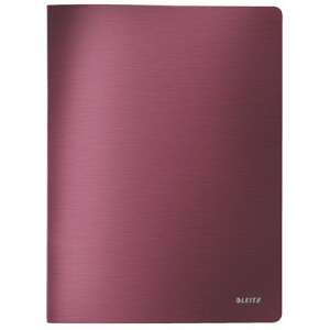 LEITZ A4 Presentation Folder, 20 Pockets, Garnet Red - Presentation folder