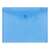 Plic transparent din PP albastru A5 Donau cu închidere cu clapetă