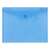 Plic transparent din PP albastru A5 Donau cu închidere cu clapetă