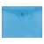 Plic transparent din PP albastru A5 Donau cu închidere cu clapetă