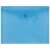 Plic transparent din PP albastru A5 Donau cu închidere cu clapetă