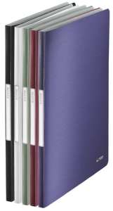 LEITZ Presentation Folder, 40 Pockets, A4, Style, Satin Black - Presentation folder