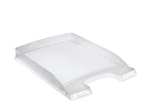 Leitz Plus transparent white plastic letter tray - Desktop Organizer