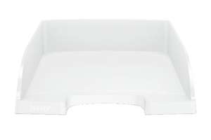 LEITZ Plus tavă de documente din plastic alb A4 - Leitz