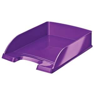 Leitz Wow purple plastic document tray for organizing papers on your desk - Office Supplie & Stationery