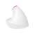 Side view of Delux M618C Vertical Wireless Mouse, White, RGB Backlit, 2.4G, 1600DPI