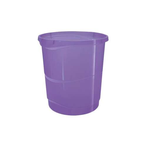 Esselte Colour Breeze 14 liter lavender transparent trash can