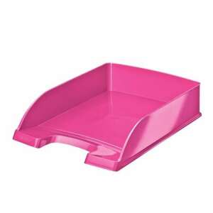 Leitz Plus pink plastic document tray - Desktop Organizer