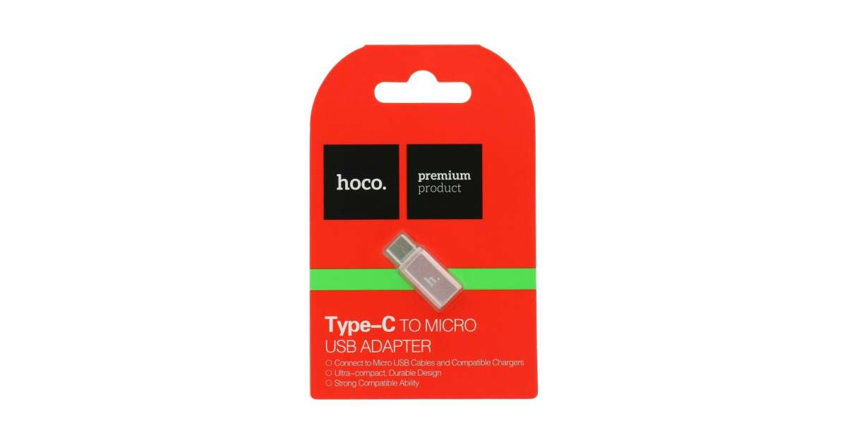 Adapter HOCO Micro i Type C w kolorze różowego złota (HC031253) 58638126