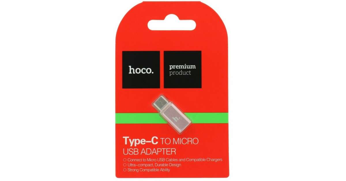 HOCO adapter Micro and Type C rose gold (HC031253) | Pepita.hu