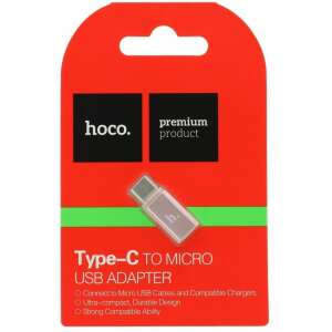 HOCO Type-C auf Micro USB Adapter, Roségold, Premium Produkt - Hoco