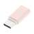 HOCO Type-C auf Micro USB Adapter, Roségold, Nahaufnahme