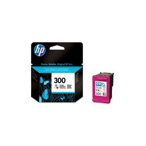 HP 300 Tri-Color Ink Cartridge and Retail Box - Printer supply