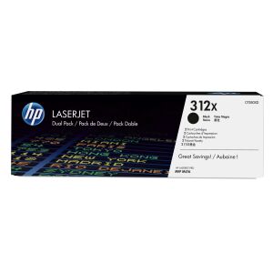 HP 312X (CF380XD) Schwarze LaserJet Tonerkartusche - Doppelpack - Bürotechnik