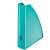 LEITZ Magazine File, turquoise, 60mm, open front, for organizing magazines, brochures, and documents
