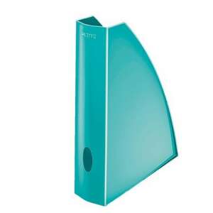 LEITZ Magazine File, turquoise, 60mm, open front, for organizing magazines, brochures, and documents - Magazine file