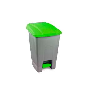 Coș de gunoi cu pedala de 100 litri cu capac verde, UP229Z, coș de gunoi din plastic - Cosuri de gunoi