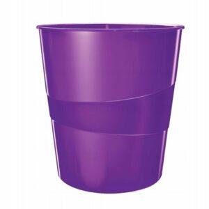 Leitz WOW 15-liter purple paper bin - Furniture