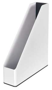 LEITZ segregator na czasopisma, biały, A4, do organizowania czasopism, dokumentów i papierów - Materiały biurowe