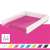LEITZ Wow pink and white plastic letter tray, A4 size