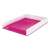 LEITZ Wow pink and white plastic letter tray