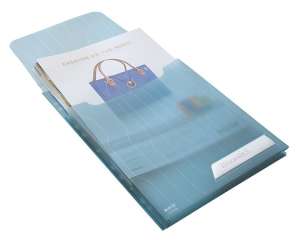 LEITZ Genotherm A4 folder with flap, 200 micron, blue, CombiFile Jumbo - Document wallet