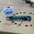 Schneider Maxx 130 permanent marker, blue, 1-3mm chisel tip, writing on a metal surface