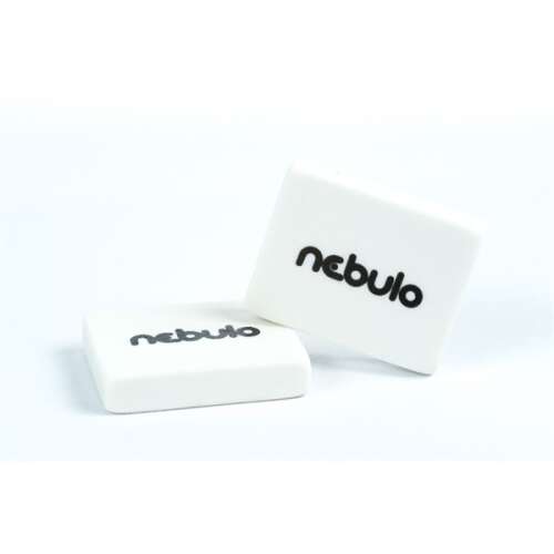 Nebulo eraser, white, PVC free, non-toxic