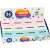 Nebulo eraser, 36 pieces in a box, pink, white, blue
