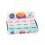 Nebulo eraser, 36 pieces in a box, pink, white, blue