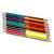 Nebulo Bicolour Triangular Colored Pencils Set, 24 vibrant colors