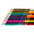 Nebulo triangular bicolour pencils, 12 pieces, 24 colours, set of coloured pencils