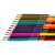 Nebulo triangular bicolour pencils, 12 pieces, 24 colours, set of coloured pencils