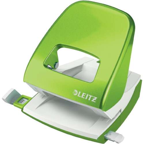 LEITZ Nexxt Wow green two-hole punch, 30 sheets capacity