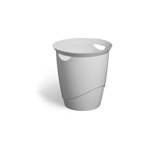 Durable Eco 16 liter round grey trash can