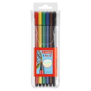 STABILO Pen 68 felt tip pens, 6 pack, assorted colors - Marker