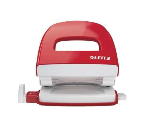 LEITZ Nexxt red two-hole punch, 30 sheets capacity
