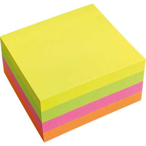 Info Notes öntapadós jegyzettömb, 50x50mm, 240 lap, sárga - Irodai papíráru