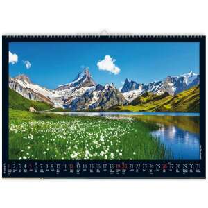 Nástenný kalendár 2024, Hory, 460x320mm, Hegyek Realsystem - REALSYSTEM